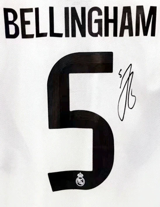 Bellingham Real Madrid Signed Jerseys