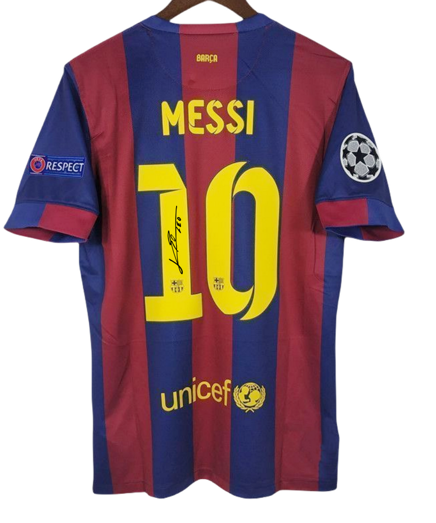 Messi Fc Barcelona 14-15 Signed Jersey