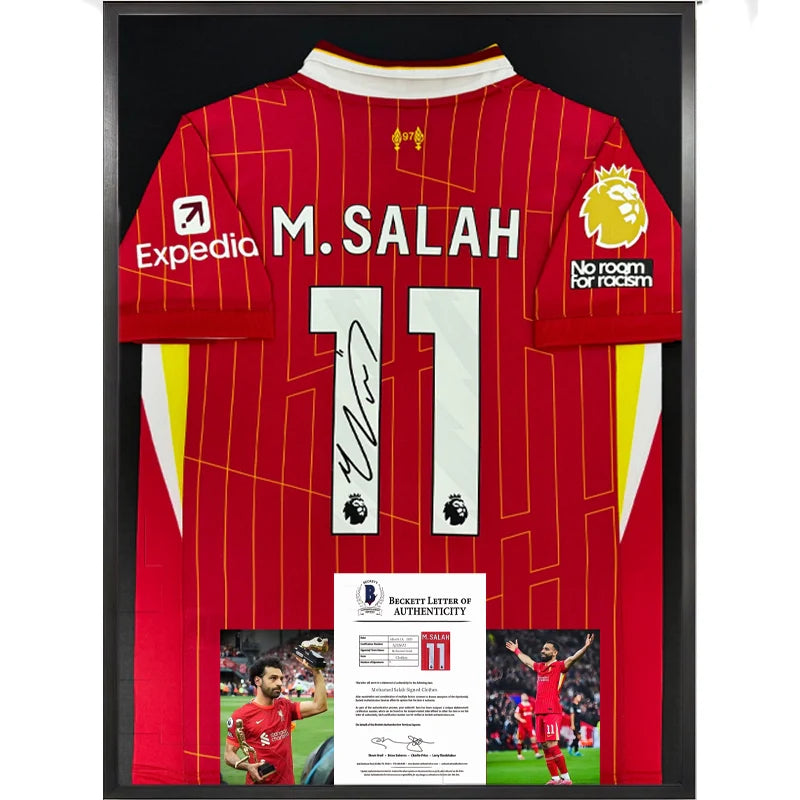 Salah Liverpool Framed Signed Jersey