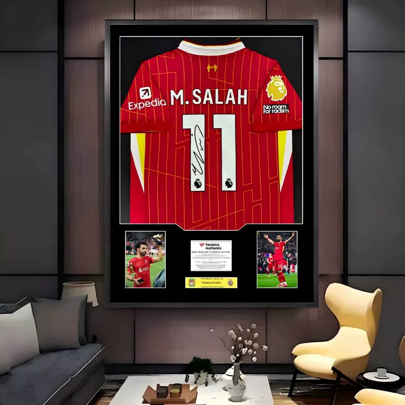 Salah Liverpool Framed Signed Jersey