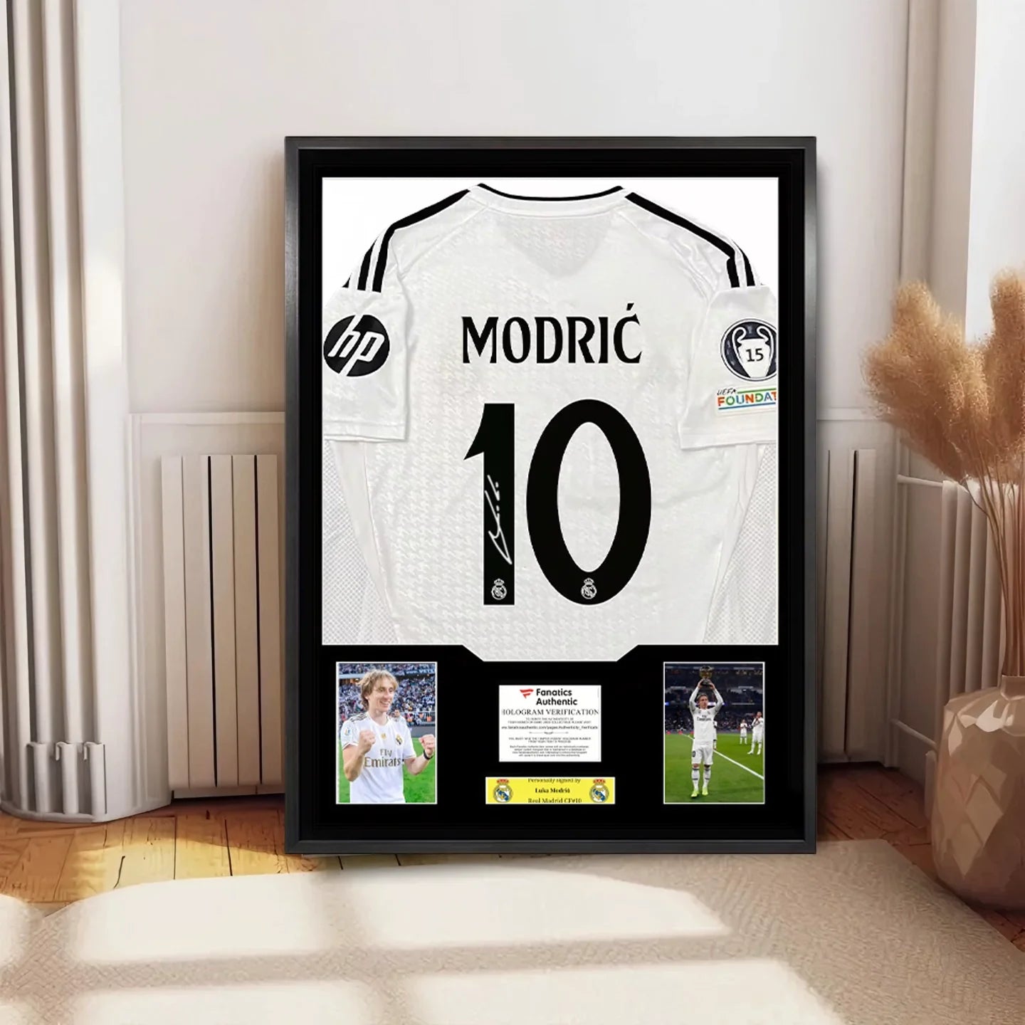 Modric Real Madrid Signed Framed Jersey