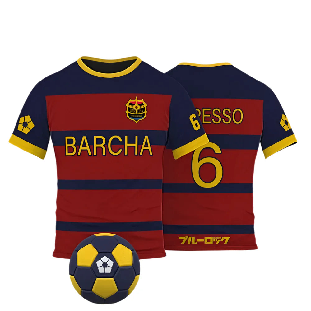 Blue Lock Jersey -  FC Barcha Home Kit