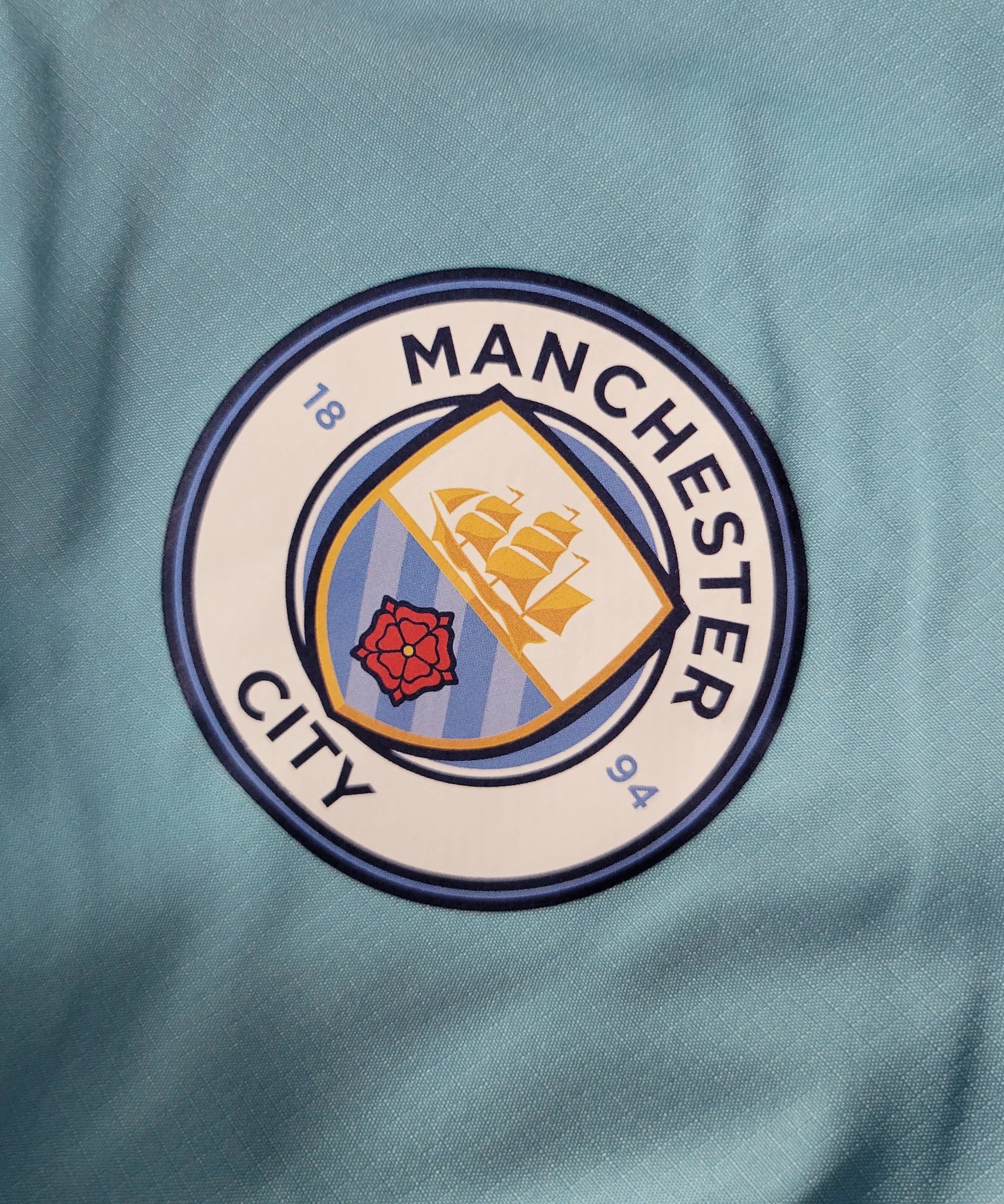 Manchester City Windbreaker Jacket 23/24 - Blue and White