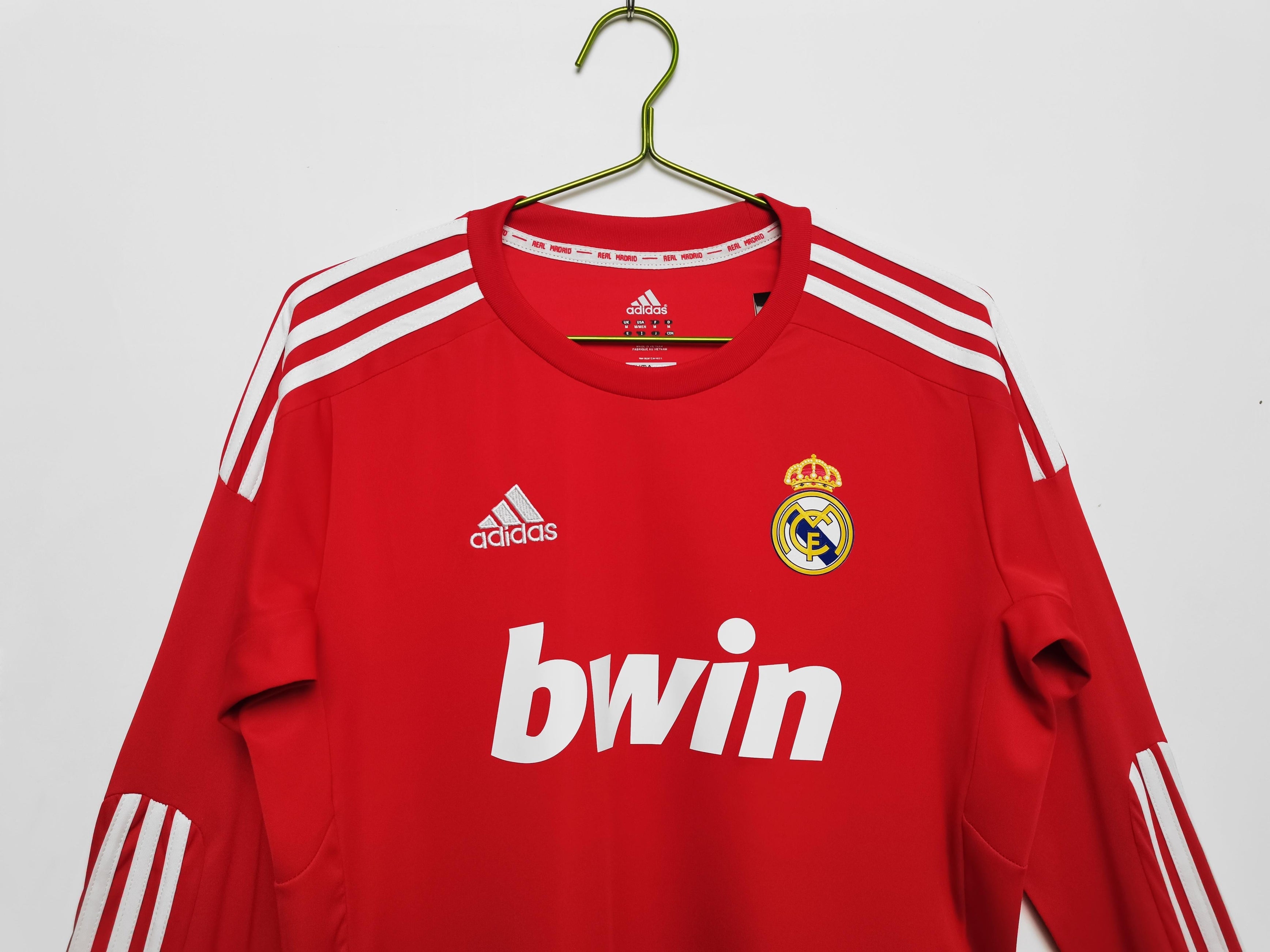 Real Madrid 2011-2012 Long Sleeve Away Kit Retro