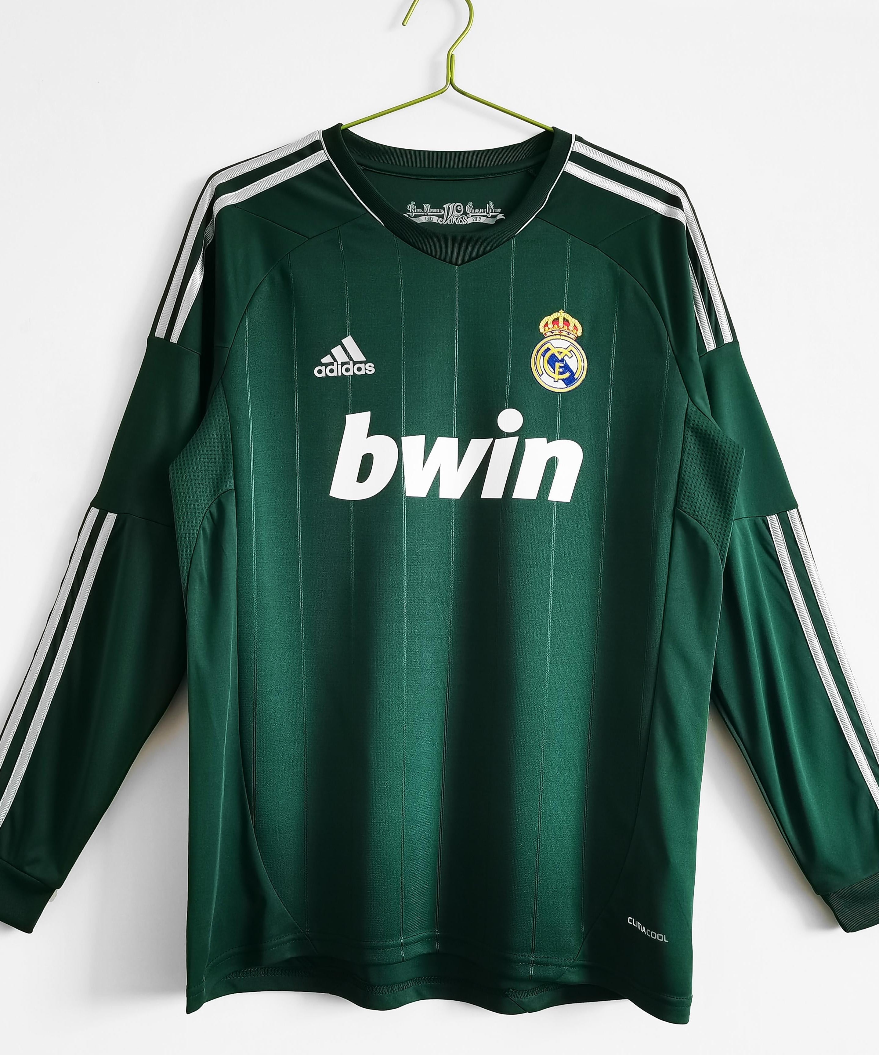 Real Madrid 2012-2013 Long Sleeve Third Kit Retro