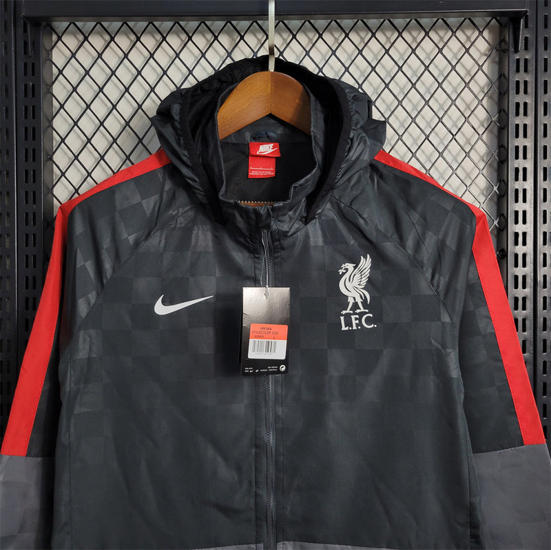 Liverpool 23-24  Black & Gray Windbreaker