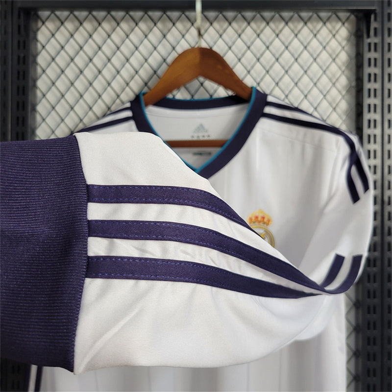 Real Madrid 2012-13 Home Retro Long Sleeve