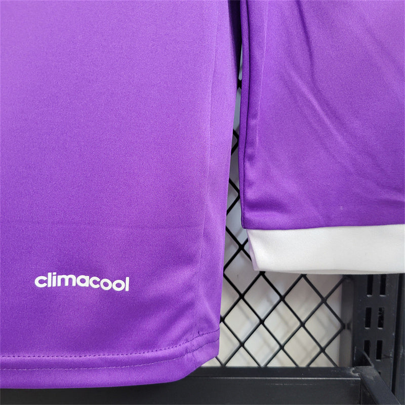 Real Madrid 2016-17 Purple Away Retro Long Sleeve Retro