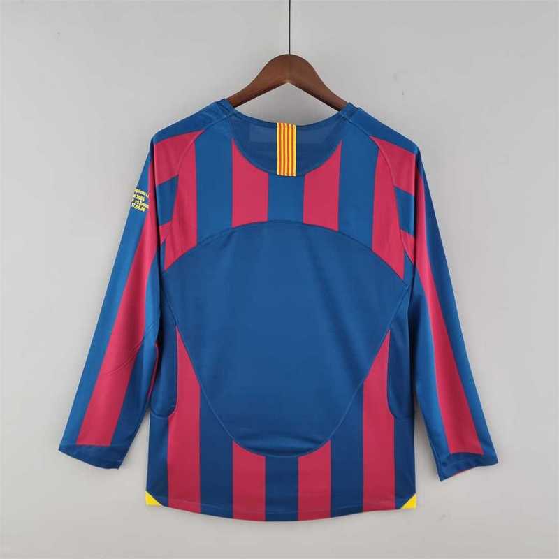 Barcelona 05-06 Long Sleeve Home Retro Kit