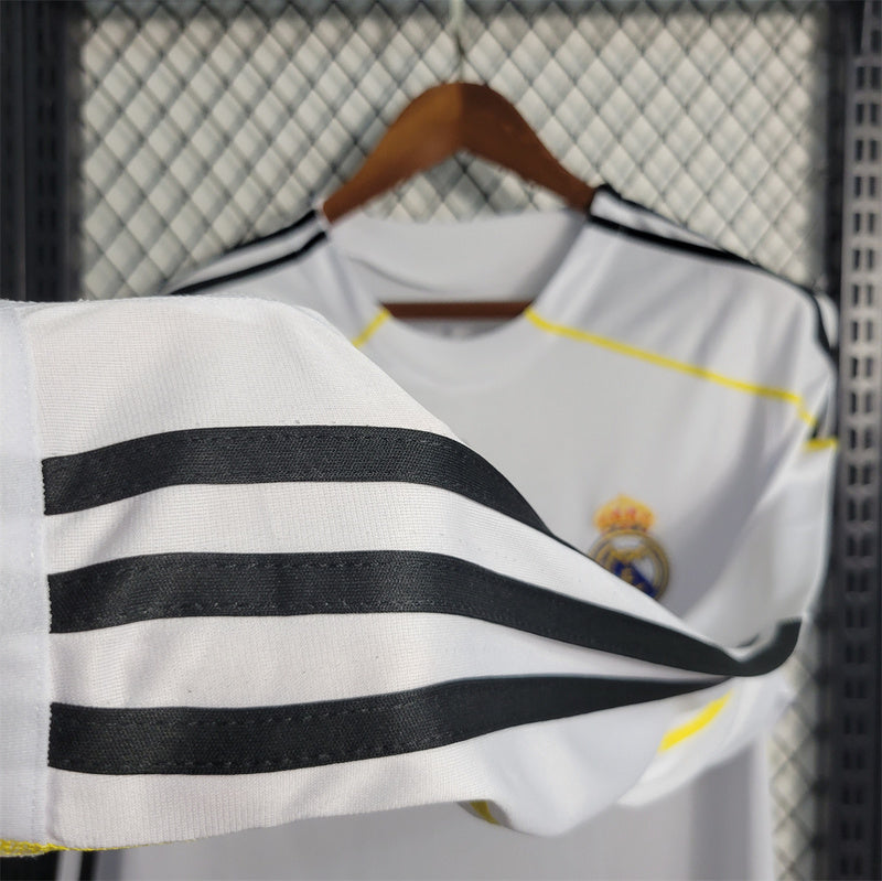 Real Madrid 2009-10 Home Retro Long Sleeve