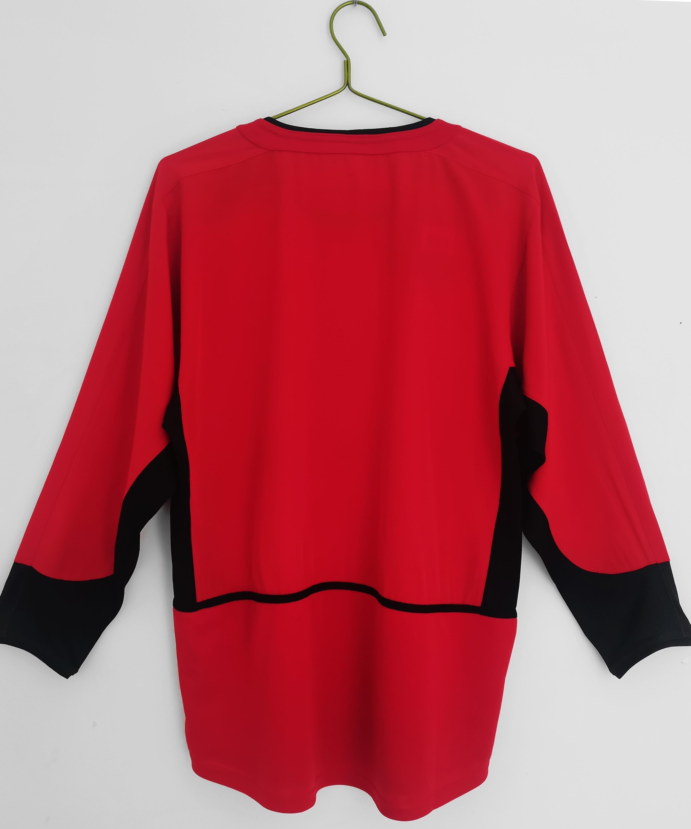 Manchester United 2003-2004 Long Sleeve Home Kit