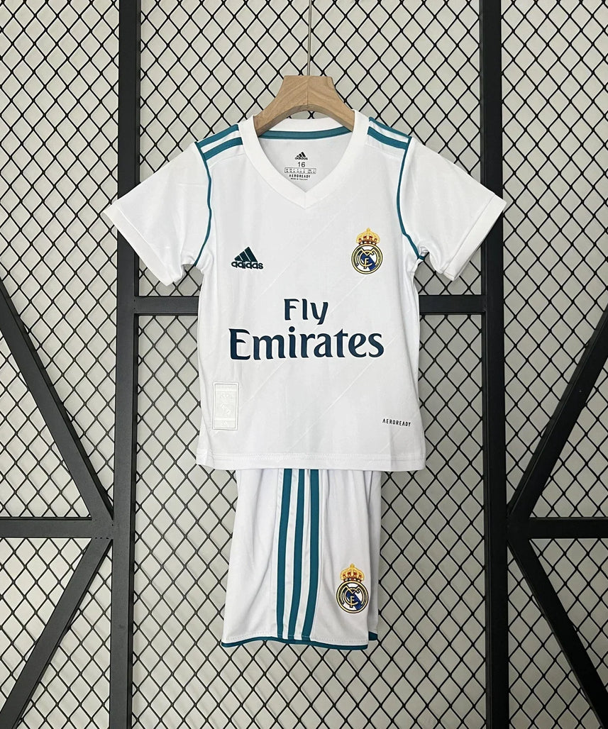 Real Madrid 17/18 Home Jersey Kids