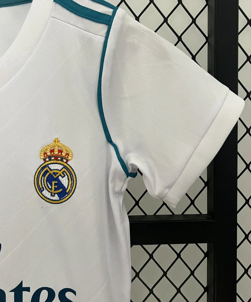 Real Madrid 17/18 Home Jersey Kids