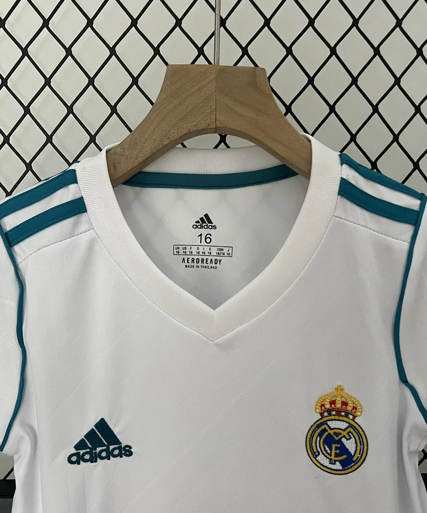 Real Madrid 17/18 Home Jersey Kids