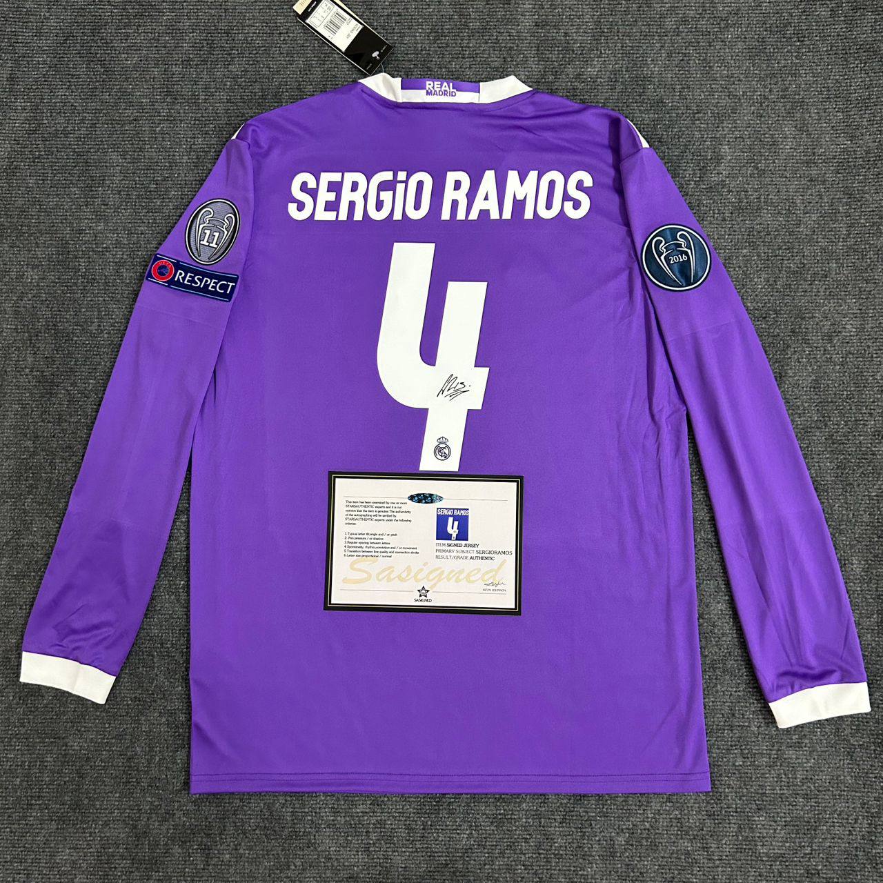 Real Madrid "Sergio Ramos" Signed Shirt