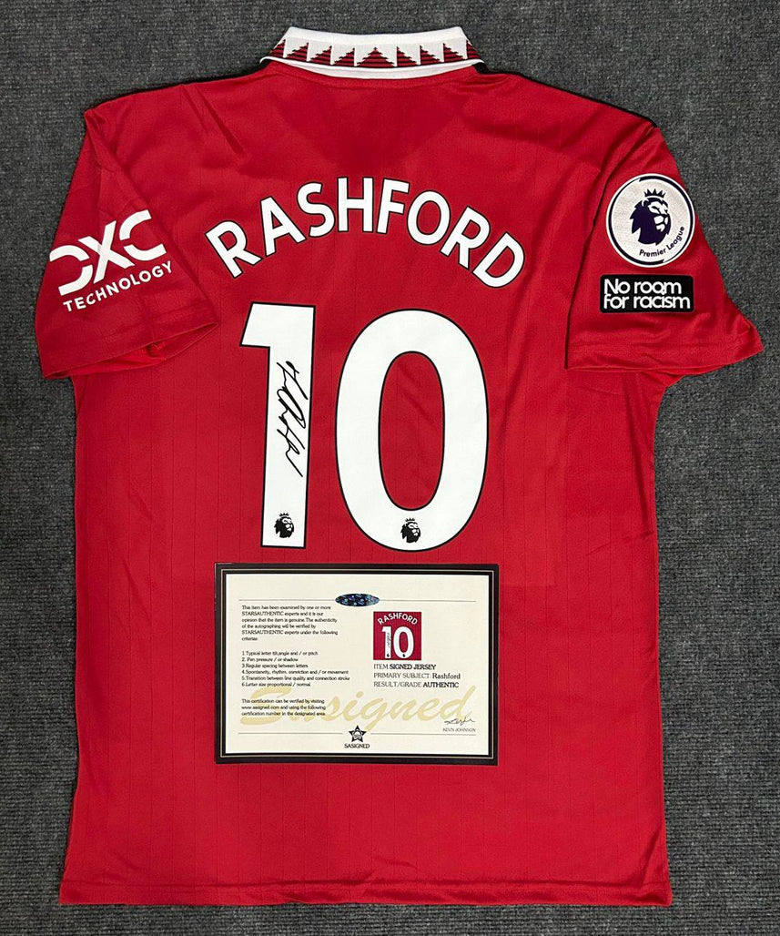 Manchester United Signed Shirt | "Rashford" Signed Shirt | Malgane