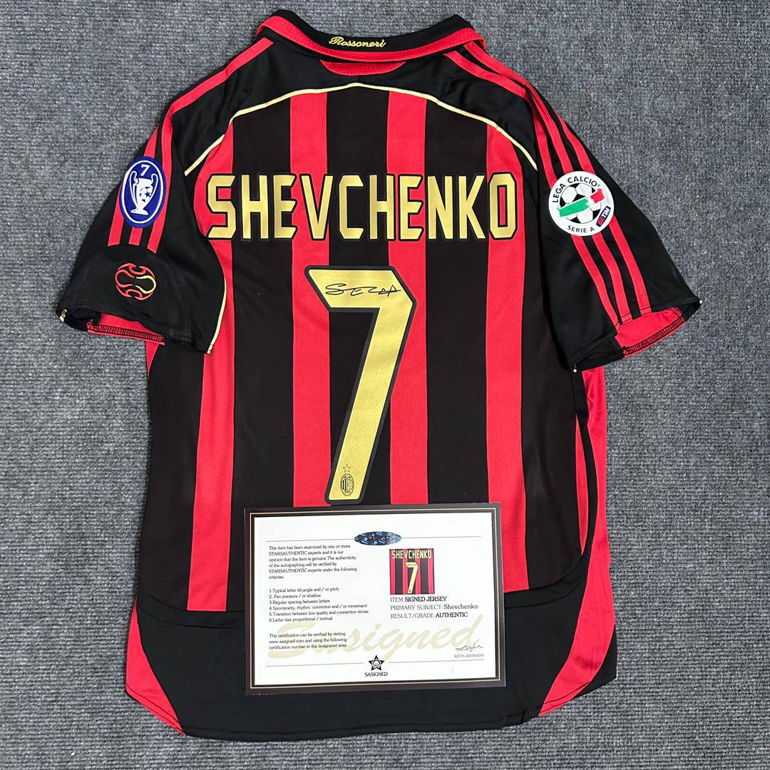 AC Milan "Shevchenko" Signed Shirt