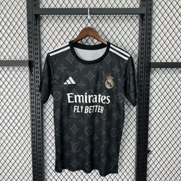 Real Madrid 25-26 Black VS LV Special Jersey