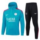 PSG Light Blue and Black Tracksuit