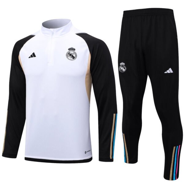 Real Madrid Black and White Tracksuit IV
