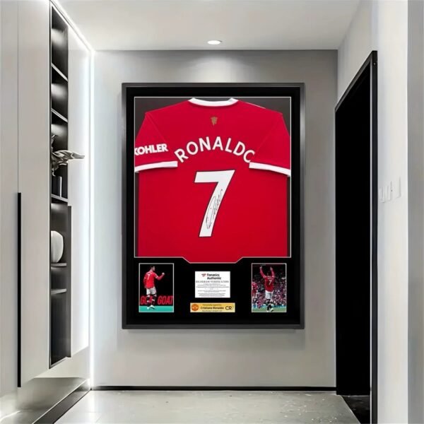 Cristiano Ronaldo Manchester United Enmarcado Firmado Jersey