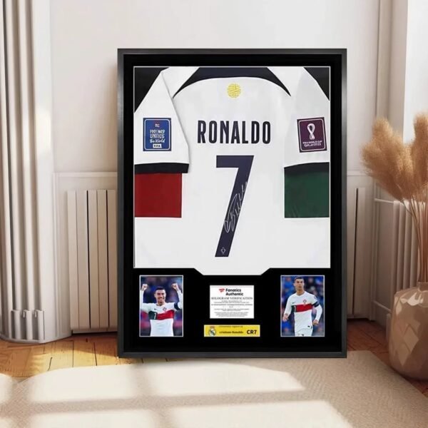 Ronaldo Portugal Framed Signed Jersey