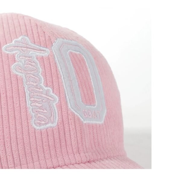 [رسمي أصلي] منتخب الأرجنتين الوطني | | قبعة بيسبول وردية اللون جائزة الكرة الذهبية لميسي للفوز بكأس العالم