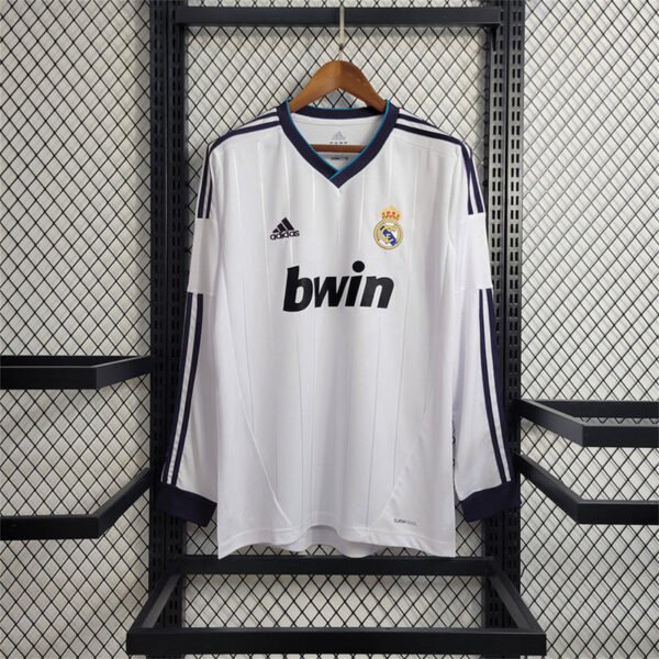 Real Madrid 2012-13 Home Retro Long Sleeve