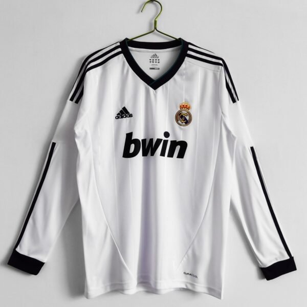 Real Madrid 2012-2013 Long Sleeve Home Kit Retro