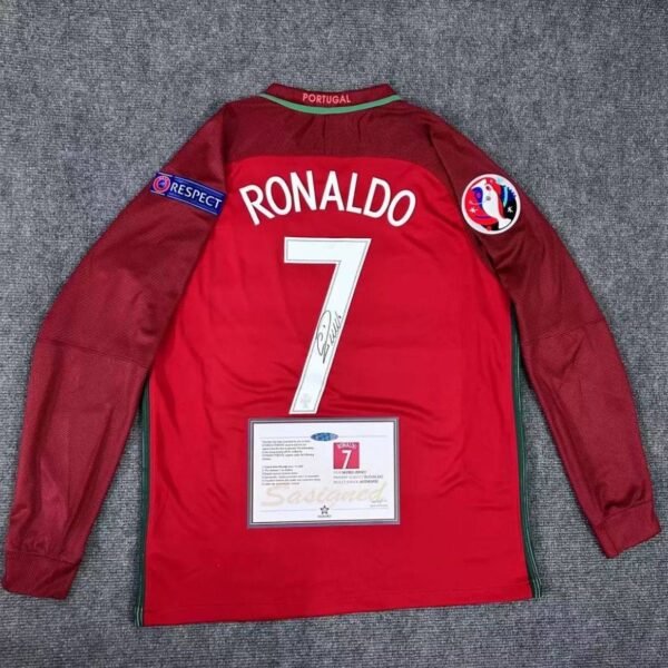 Cristiano Ronaldo Signed Shirt | Ronaldo Portugal Shirt | Malgane
